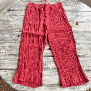 As new, Sigrid Olsen 100% linen beachy pants, size L.